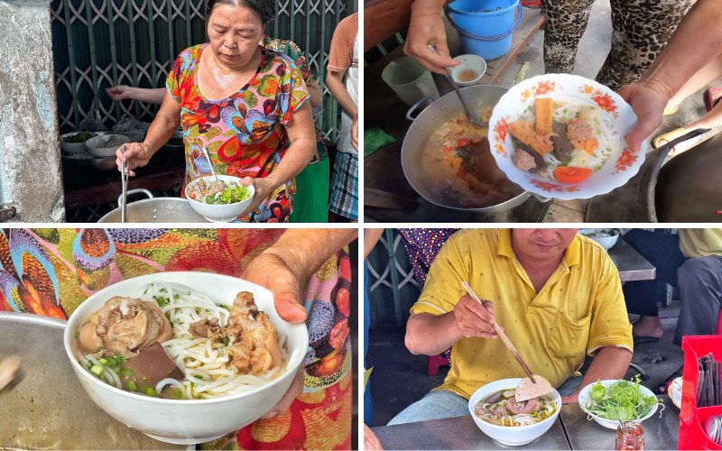 Introduction to Ms. Dung's bún bò restaurant on Thanh Thai Street