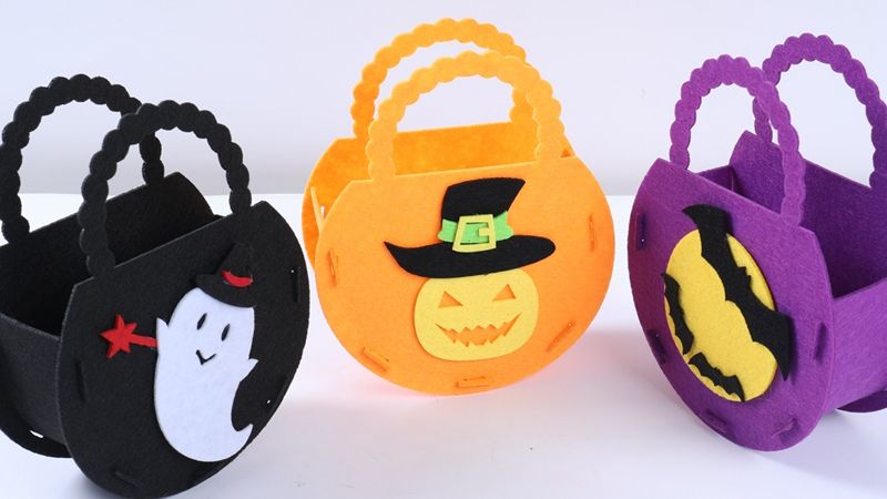 Beautiful Halloween candy basket