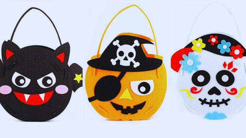 Cute Halloween candy basket for kids