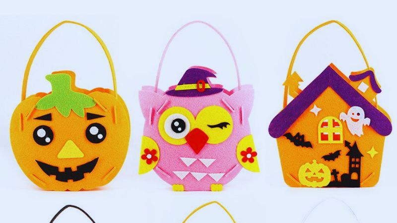 Adorable Halloween candy baskets