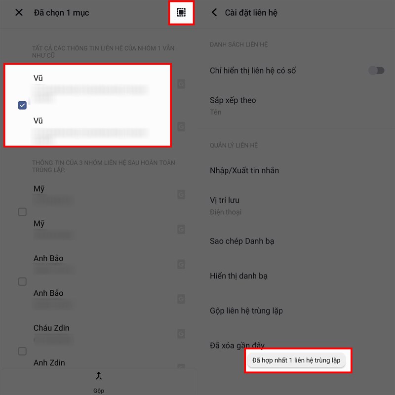 Hướng dẫn cách xóa số trùng trên điên thoại Vivo