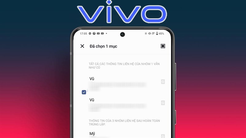Hướng dẫn cách xóa số trùng trên điên thoại Vivo