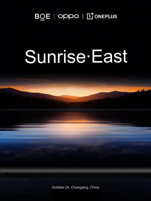 Poster tiết lộ hợp tác giữa OnePlus về BOE