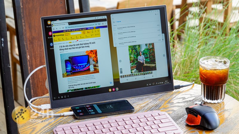 Các bạn cũng có thể sử dụng thêm bàn phím và chuột rời để có được trải nghiệm Samsung Dex tốt hơn.