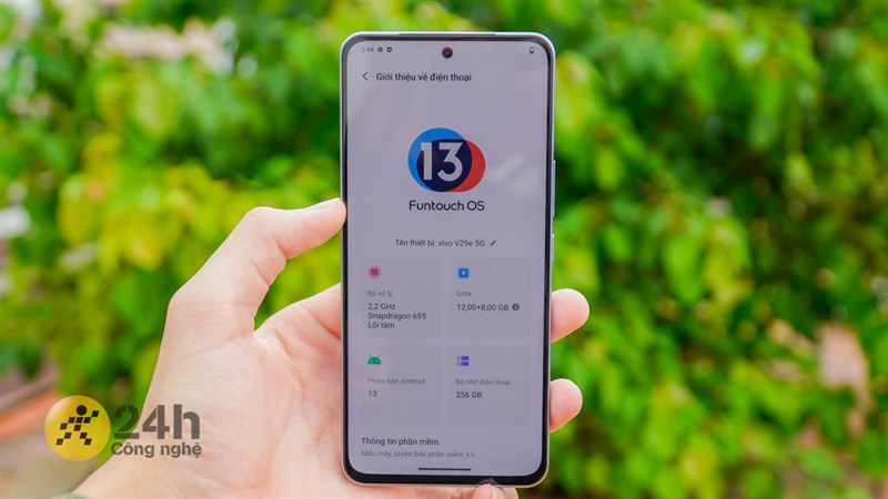 Vivo V29e cấu hình tốt trong tầm giá. Vivo V29e cấu hình tốt trong tầm giá.