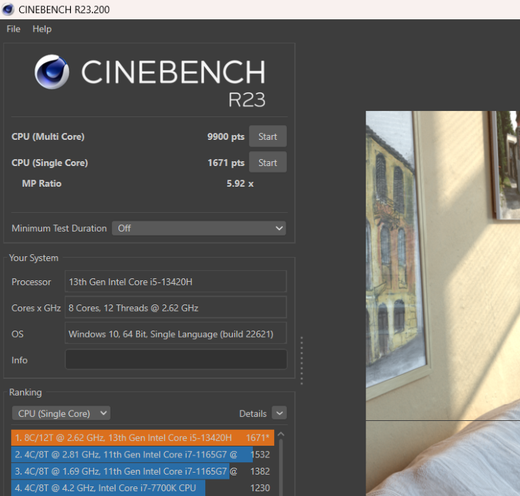 Điểm Cinebench R23 trên Acer Aspire 5 Gaming A515. Điểm Cinebench R23 trên Acer Aspire 5 Gaming A515.