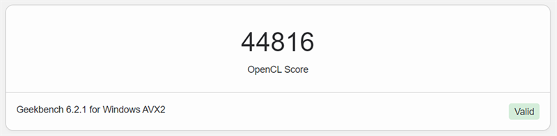 Điểm GeekBench 6 (GPU Compute) trên Acer Aspire 5 Gaming A515. Điểm GeekBench 6 (GPU Compute) trên Acer Aspire 5 Gaming A515.