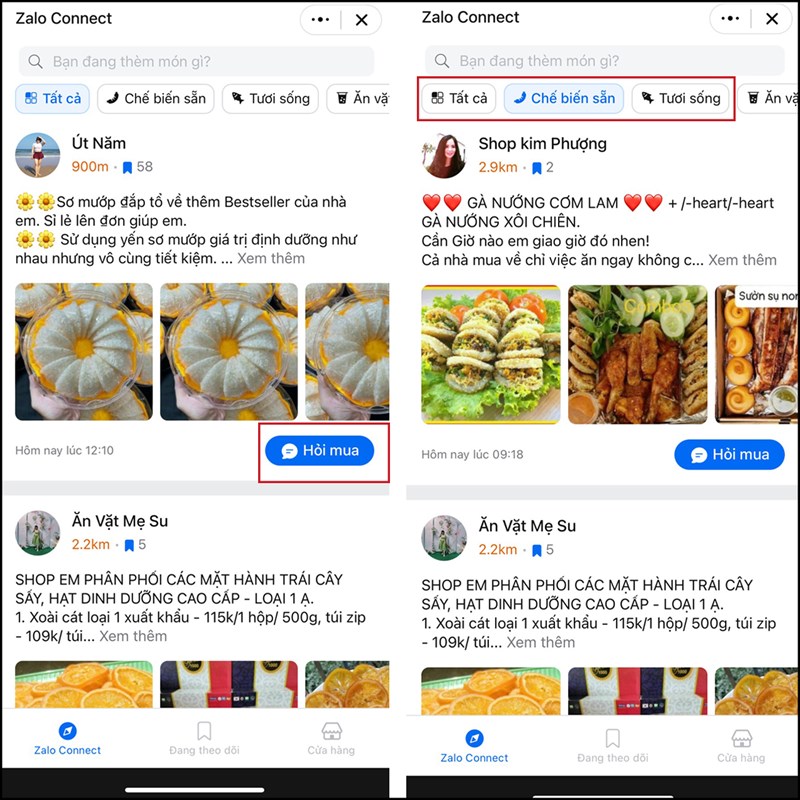Cách mua đồ ăn trên Zalo Cách mua đồ ăn trên Zalo