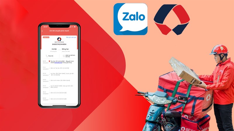 Cách tra cứu mã vận đơn BEST trên Zalo