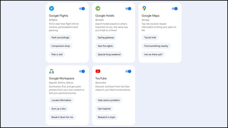 Cách sử dụng Extensions trong Google Bard Cách sử dụng Extensions trong Google Bard