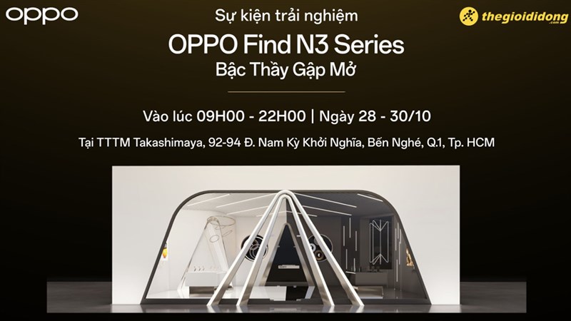 Trải nghiệm OPPO Find N3 series tại Takashimaya, nhận nhiều ưu đãi tại sự kiện