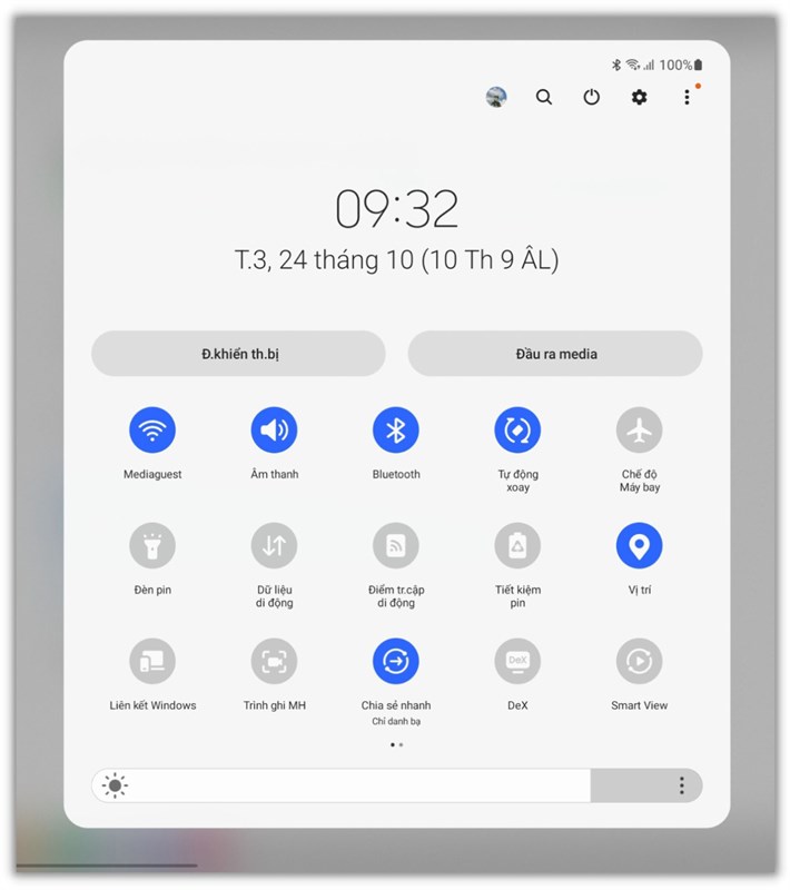 Đây là những thiết lập mà mình chỉnh trên Galaxy Tab S9 Ultra.