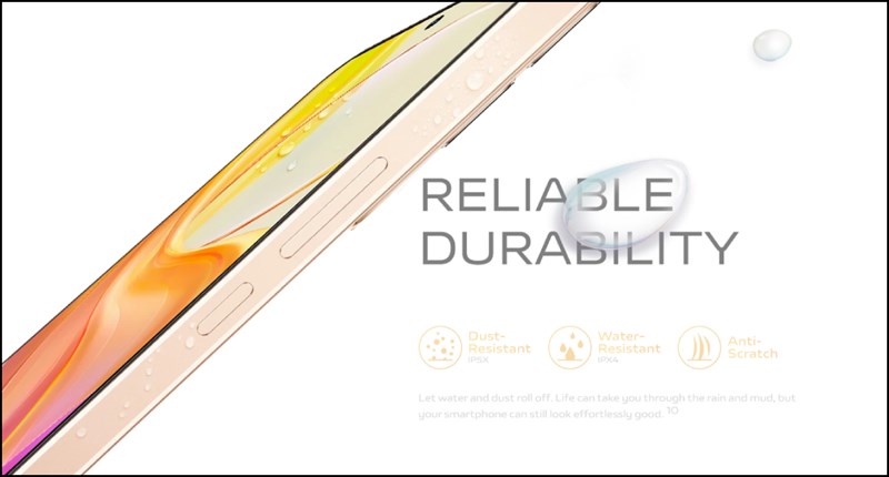 Vivo Y200 5G cũng có khả năng kháng nước và bụi IP54 Vivo Y200 5G cũng có khả năng kháng nước và bụi IP54