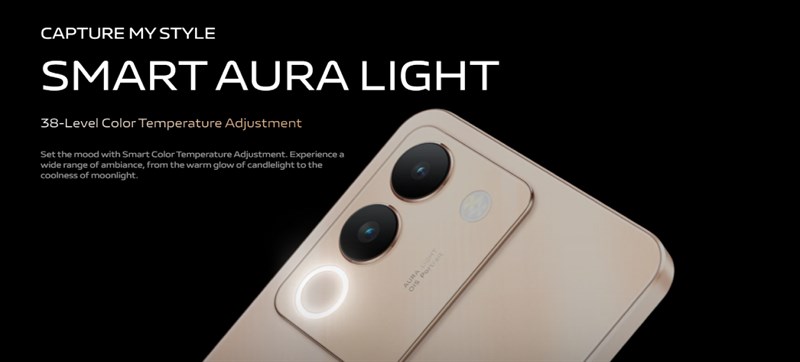 Vivo Y200 5G sở hữu camera chính 64 MP và đèn flash Smart Aura Light độc đáo Vivo Y200 5G sở hữu camera chính 64 MP và đèn flash Smart Aura Light độc đáo