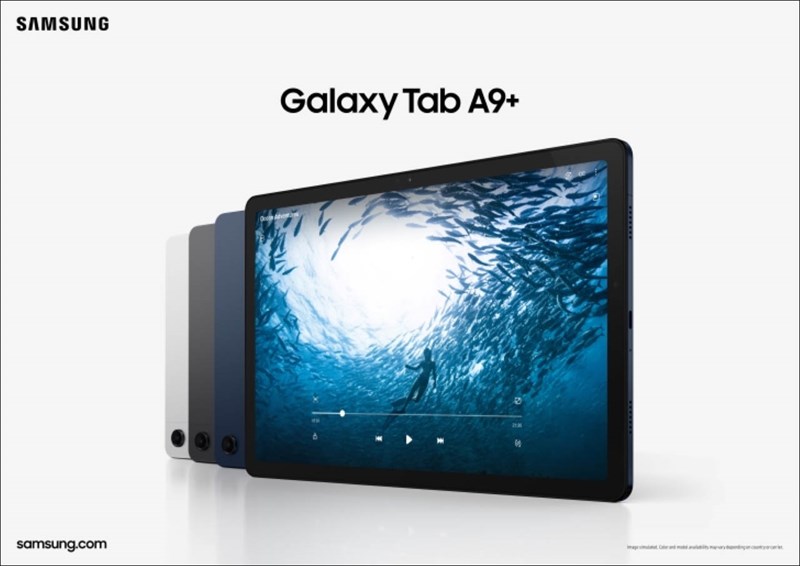 Galaxy Tab A9+ sở hữu màn hình lớn nhất hiện tại trong dòng Galaxy Tab A