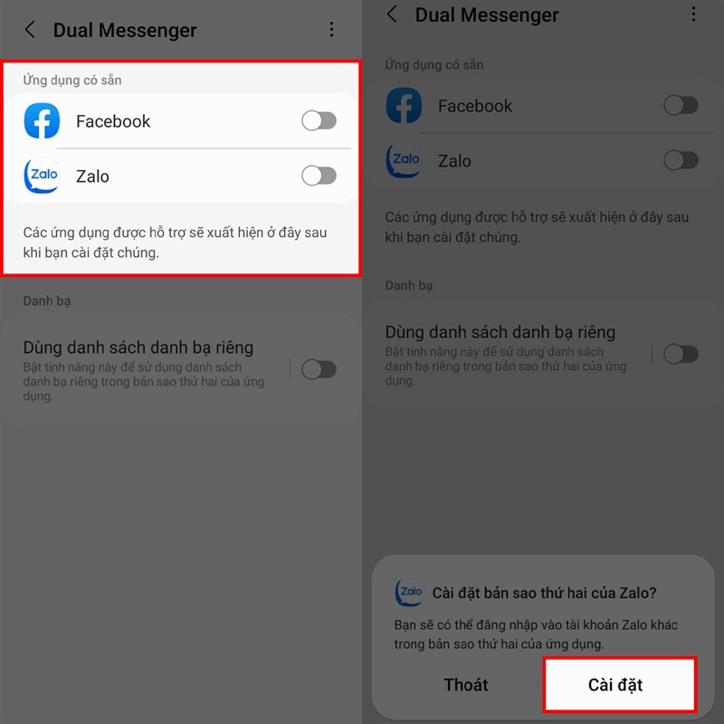 Cách nhân đôi ứng dụng trên Galaxy A05S Cách nhân đôi ứng dụng trên Galaxy A05S