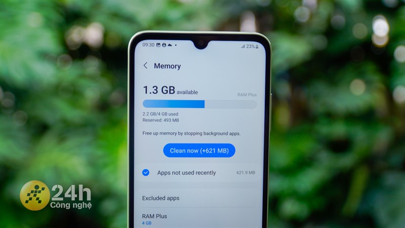 cách sử dụng RAM mở rộng trên Galaxy A05s