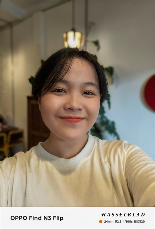 Ảnh chụp selfie bằng camera sau trên OPPO Find N3 Flip