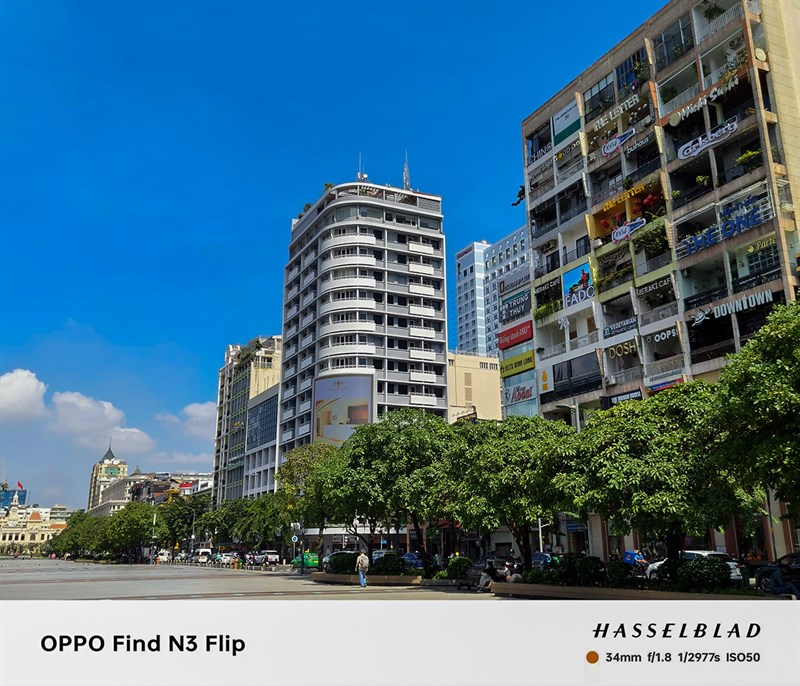 OPPO Find N3 Flip mang lại chất ảnh rất tuyệt vời trong điều kiện đủ sáng