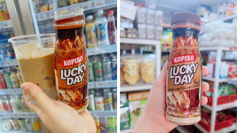 Kopiko Lucky Day bottled milk coffee with beautiful packaging