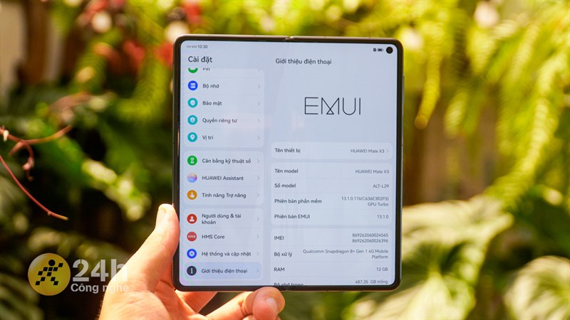 Huawei Mate X3 được trang bị bộ cấu hình tốt Huawei Mate X3 được trang bị bộ cấu hình tốt