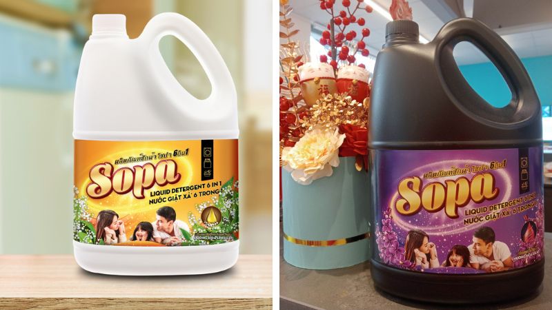 What's special about Sopa detergent and fabric softener with '6 in 1' technology?