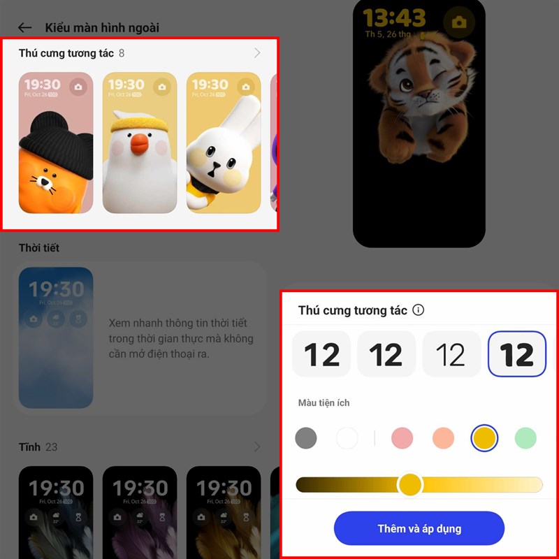 Cách nuôi thú trên màn hình phụ OPPO Find N3 Flip