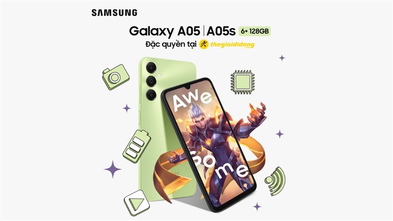 Mở bán Galaxy A05s 6GB - 128GB