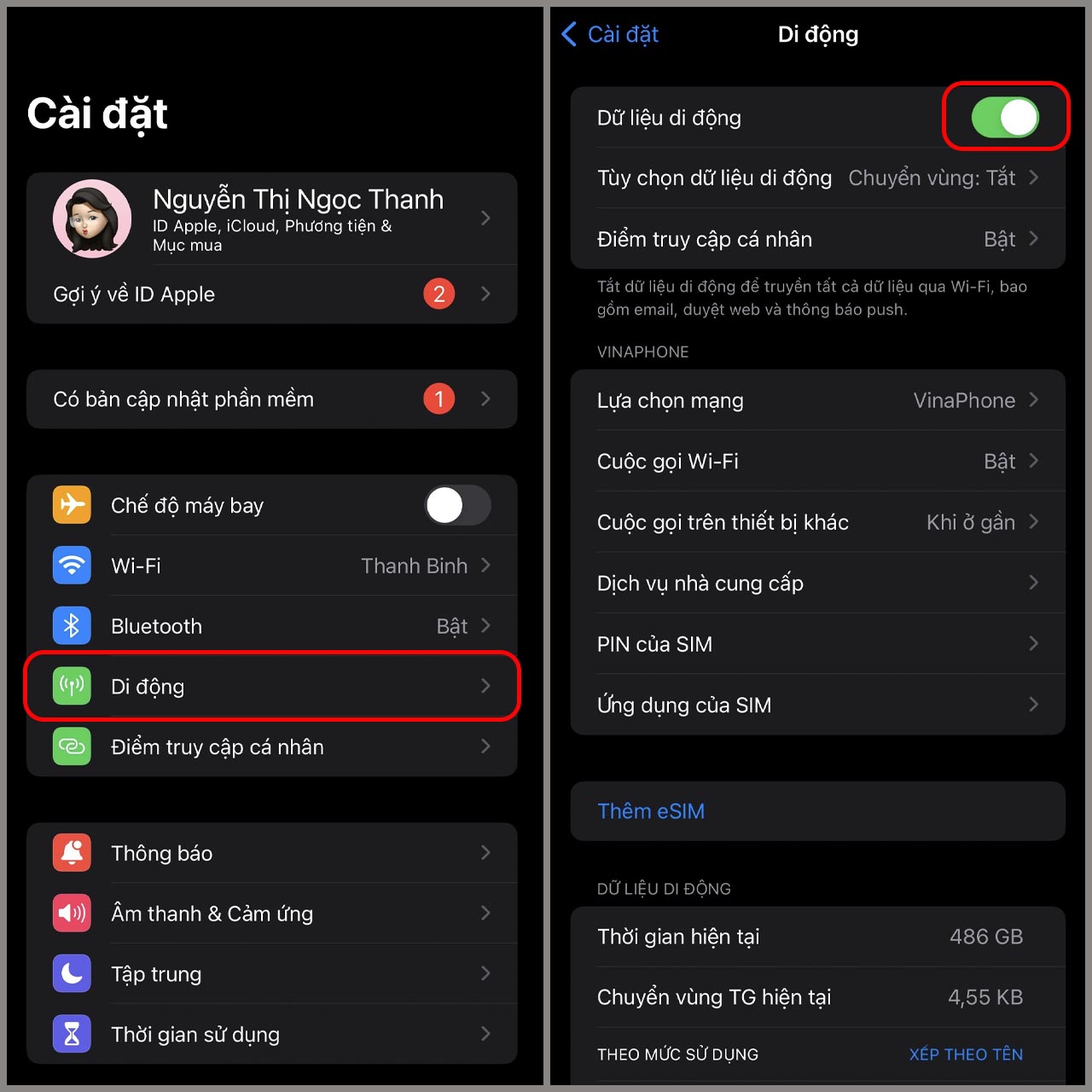 iPhone không hiện điểm truy cập cá nhân