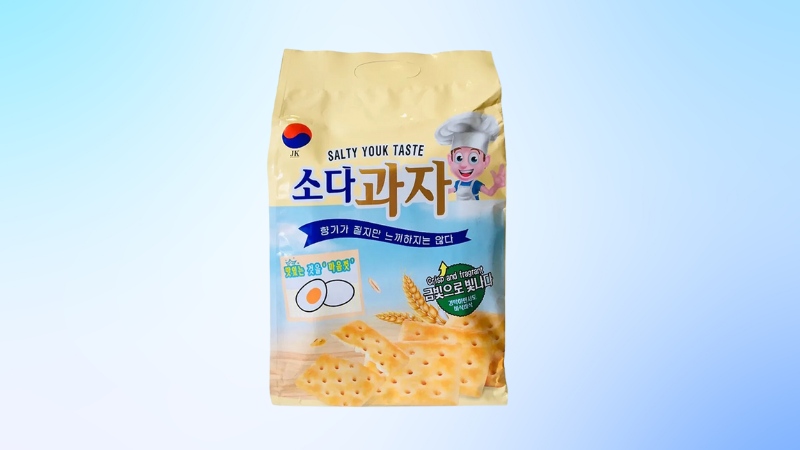 Bánh quy lạt soda cracker healthy JK vị trứng muối