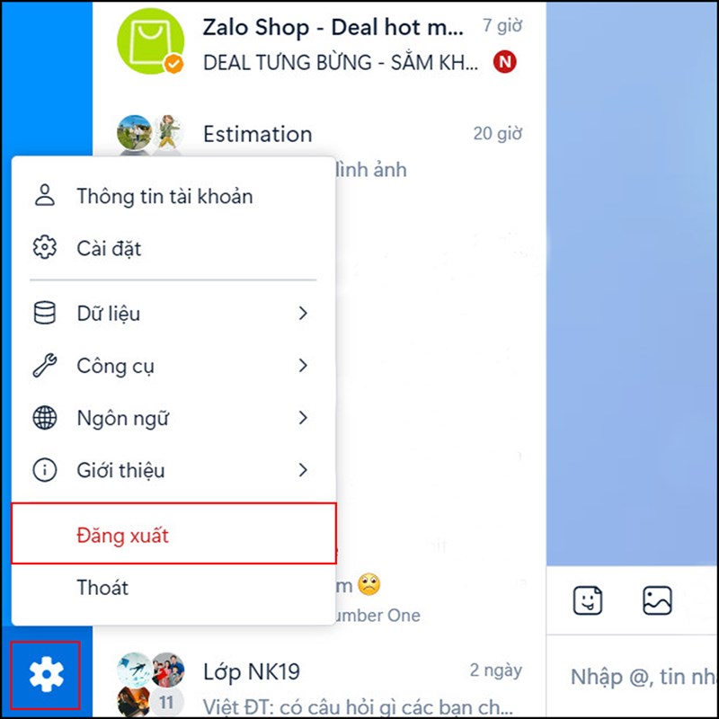 Zalo lỗi không xem được ảnh trên máy tính