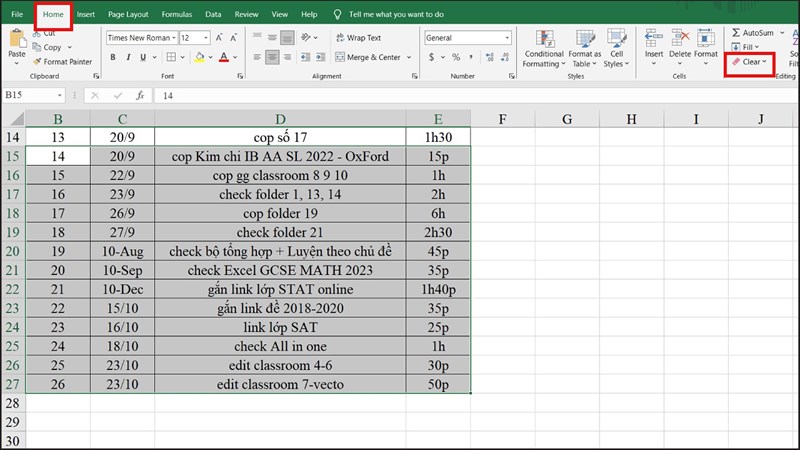 Cách giảm kích thước bảng tính Excel