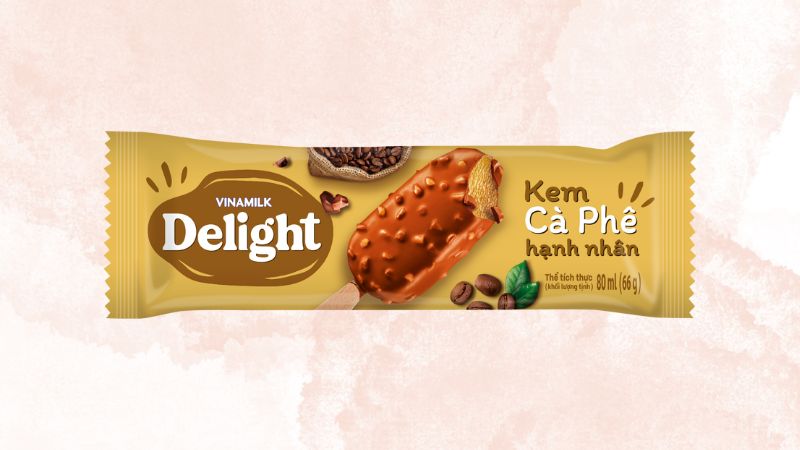 Kem Delight cà phê hạnh nhân