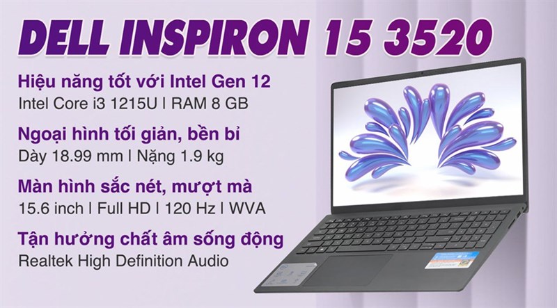 Laptop Dell i3 thế hệ 12 ưu đãi hiện tại đã quá tốt, xem ngay giá sinh viên chỉ từ 10.99 triệu