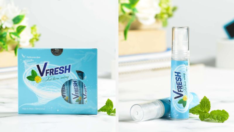 Chai xịt thơm miệng Vfresh