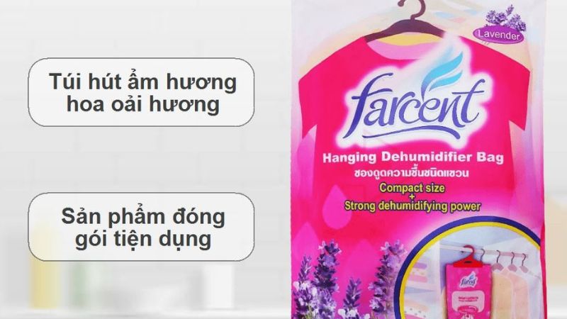 Túi hút ẩm Farcent Hương hoa oải hương 200g