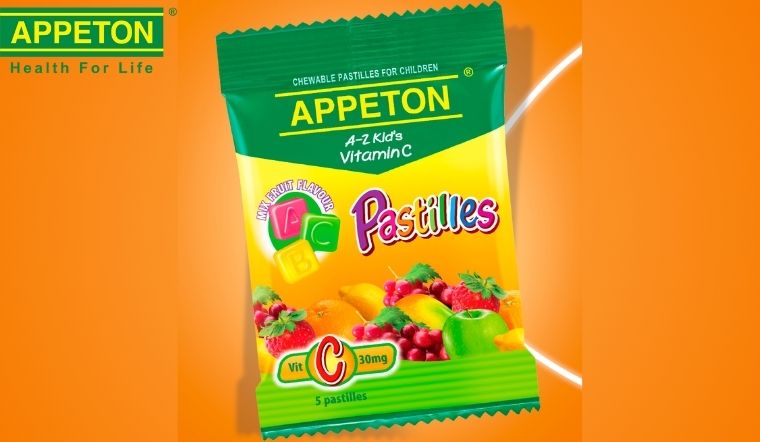 Bổ sung dưỡng chất cho con với kẹo trái cây Appeton Vitamin C Pastilles