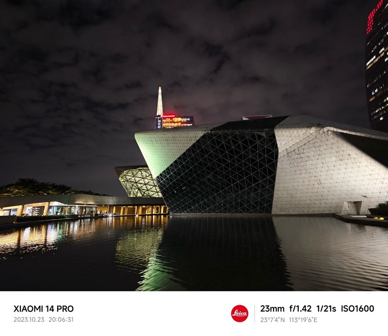 Ảnh chụp ban đêm từ camera chính của Xiaomi 14 Pro Ảnh chụp ban đêm từ camera chính của Xiaomi 14 Pro