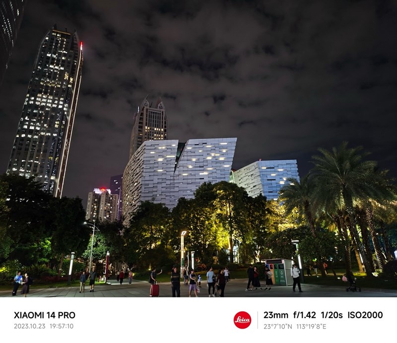 Ảnh chụp ban đêm từ camera chính của Xiaomi 14 Pro Ảnh chụp ban đêm từ camera chính của Xiaomi 14 Pro