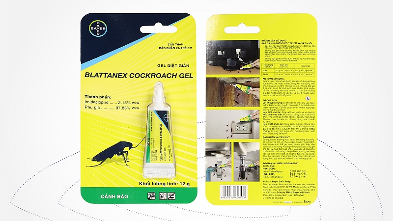 Thành phần của gel diệt gián Đức Blattanex Bayer