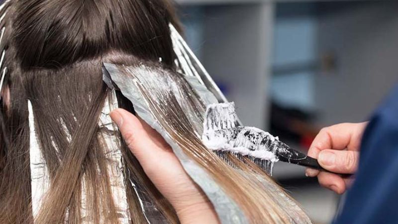 What is hair bleaching? Note after hair bleaching