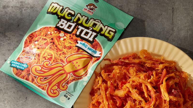 Mực nướng bơ tỏi Abi snack