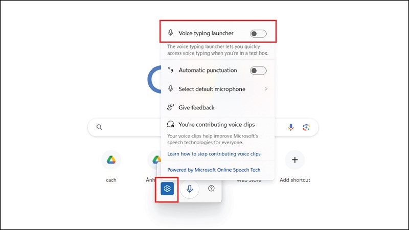 Cách nhập liệu bằng giọng nói