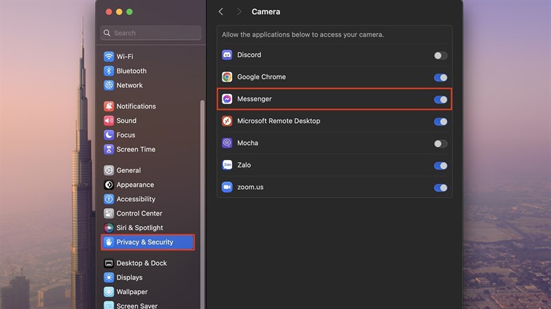 Cách sửa lỗi không gọi được video Messenger trên MacBook
