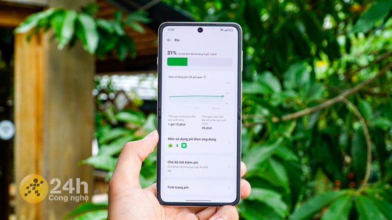 Nếu loại bỏ điều kiện test trên thì thời lượng sử dụng pin OPPO Find N3 Flip còn lâu dài hơn Nếu loại bỏ điều kiện test trên thì thời lượng sử dụng pin OPPO Find N3 Flip còn lâu dài hơn