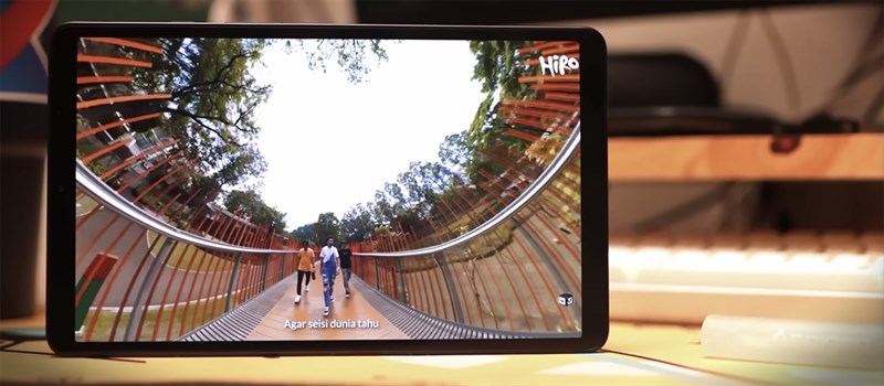 Màn hình Galaxy Tab A9 có kích vừa phải và chất lượng hiển thị tốt