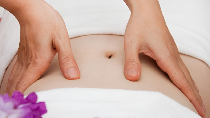 Cách massage giảm mỡ bụng sau sinh mổ