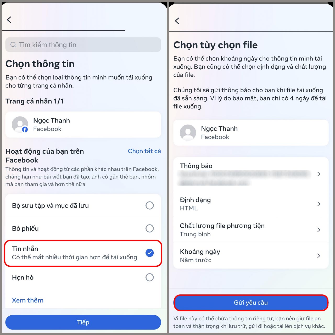 Cách khôi phục tin nhắn Messenger