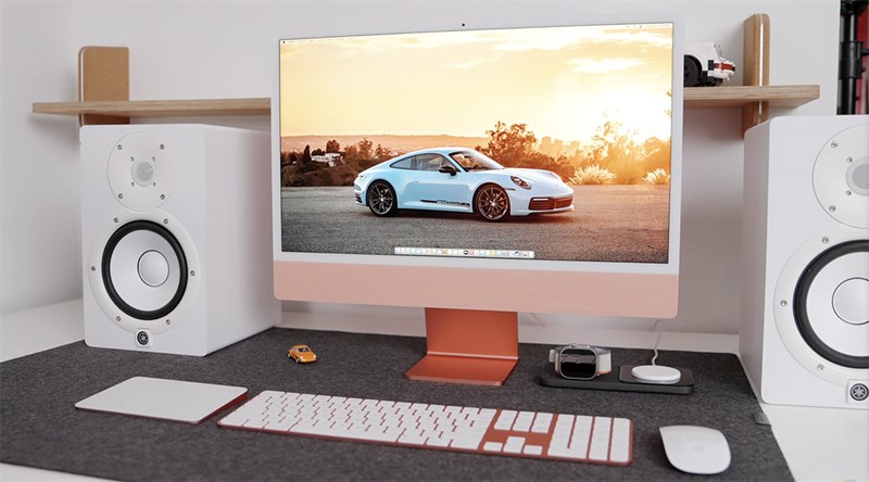 Chúng ta có thể set-up iMac M3 gọn gàng ở bất cứ vị trí nào Chúng ta có thể set-up iMac M3 gọn gàng ở bất cứ vị trí nào