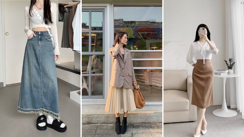 Chân váy midi ren xếp li nhiều tầng dáng dài siêu hot | Shopee Việt Nam